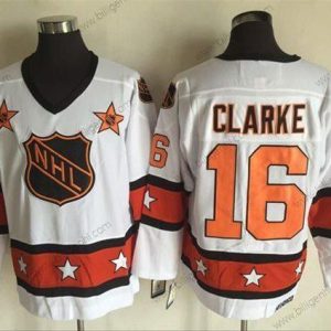 1972-81 NHL All-Star #16 Bobby Clarke Hvid CCM Throwback Syet Vintage Hockey Trøjer