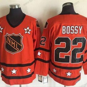 1972-81 NHL All-Star #22 Mike Bossy Orange CCM Throwback Syet Vintage Hockey Trøjer