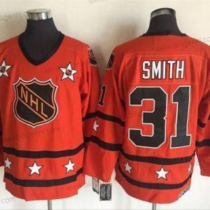 1972-81 NHL All-Star #31 Billy Smith Orange CCM Throwback Syet Vintage Hockey Trøjer