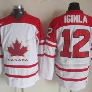 2010 Olympics Canada #12 Jarome Iginla Hvid Trøjer