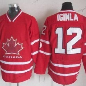 2010 Olympics Canada #12 Jarome Iginla Rød Trøjer
