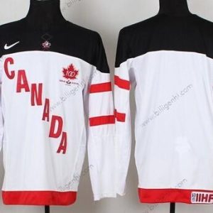2014/15 Team Canada Børn Customized Hvid 100TH Trøjer