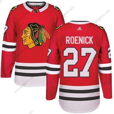 Adidas Chicago Sorthawks #27 Jeremy Roenick Rød Home Autentisk Syet NHL Trøjer