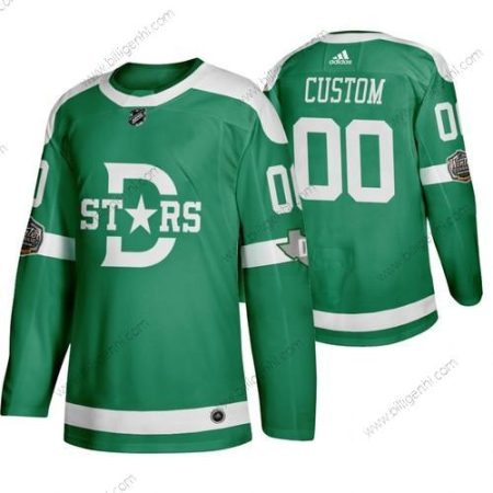 Adidas Dallas Stars Custom Herre Grøn 2020 Vinter Klassisk Retro NHL Trøjer