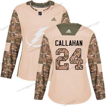 Adidas Tampa Bay Lysning #24 Ryan Callahan Camo Autentisk 2017 Veterans Day kvinder Syet NHL Trøjer
