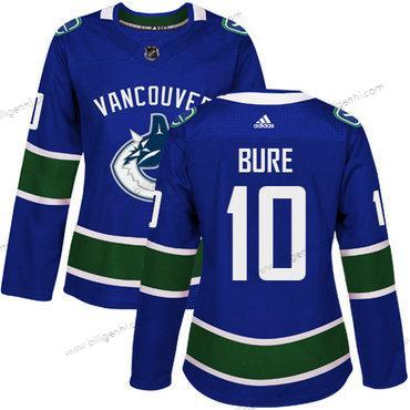 Adidas Vancouver Canucks #10 Pavel Bure Blå Home Autentisk kvinder Syet NHL Trøjer