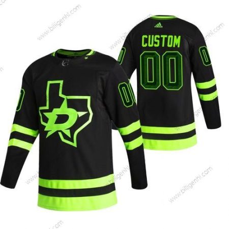 Dallas Stars Custom Sort Herre Adidas 2020-21 Alternativ Autentisk Spiller NHL Trøjer