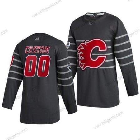 Herre 2020 NHL All-Star Game Calgary Flames Custom Autentisk Adidas Grå Trøjer