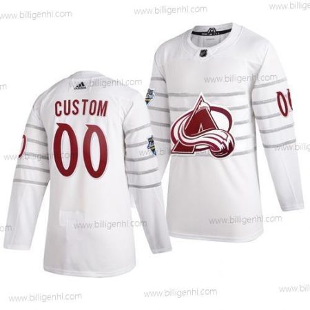 Herre 2020 NHL All-Star Game Colorado Avalanche Custom Autentisk Adidas Hvid Trøjer
