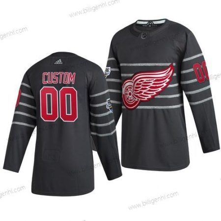 Herre 2020 NHL All-Star Game Detroit Rød Wings Custom Autentisk Adidas Grå Trøjer