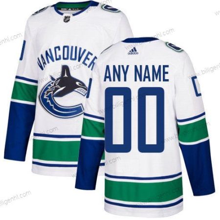 Herre Adidas Vancouver Canucks NHL Autentisk Hvid Customized Trøjer