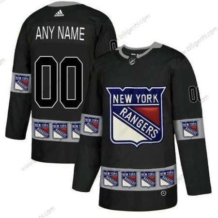Herre New York Rangers Custom Team Logos Mode Adidas Trøjer