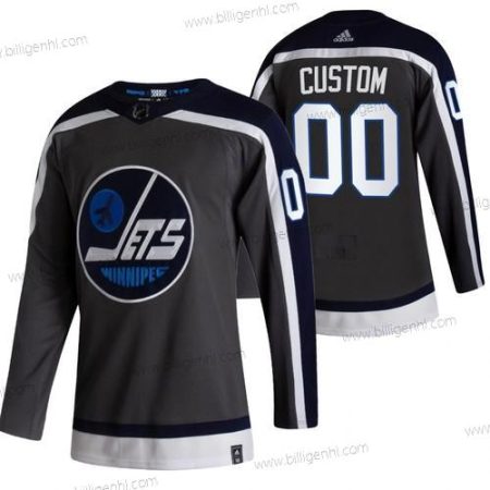 Winnipeg Jets Custom Sort Herre Adidas 2020-21 Alternativ Autentisk Spiller NHL Trøjer