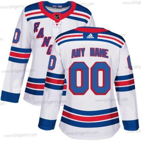 kvinder Adidas New York Rangers NHL Autentisk Hvid Customized Trøjer