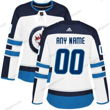 kvinder Adidas Winnipeg Jets NHL Autentisk Hvid Customized Trøjer