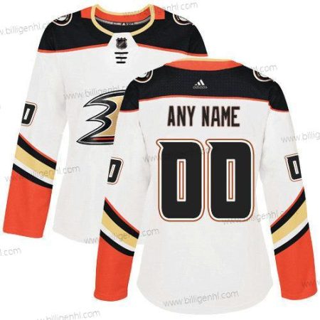 kvinder Anaheim Ducks Adidas Hvid Autentisk Custom Trøjer